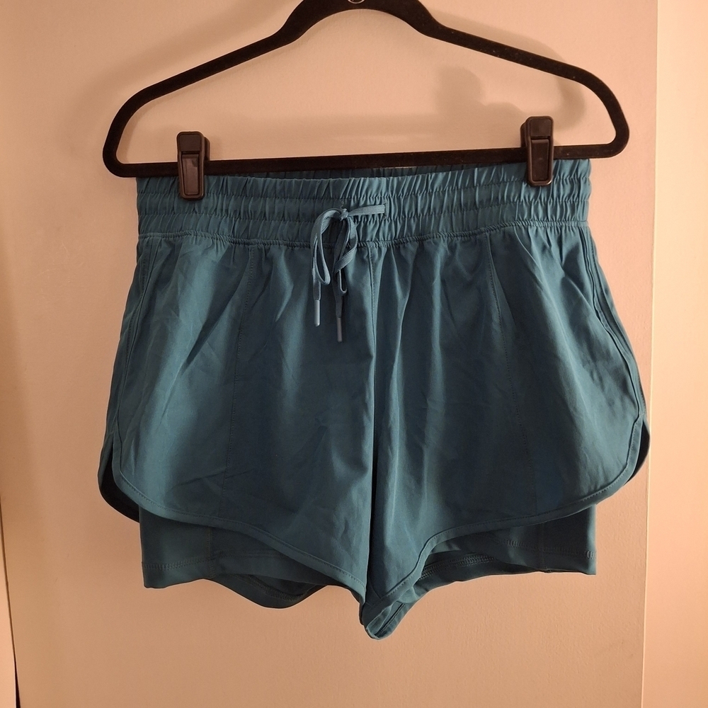 90 Degree By Reflex Women's Teal Athletic Shorts